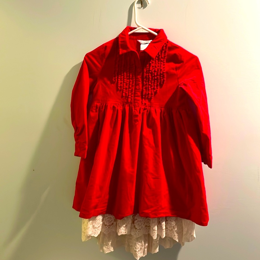 Adorable corduroy dress perfect for Christmas.